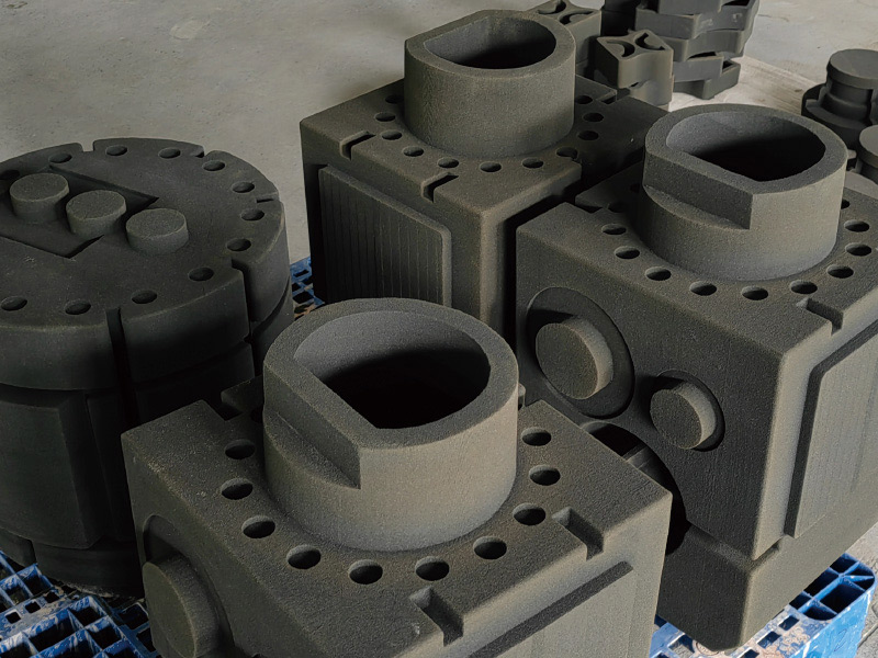 3D in sand molds at Shaanxi Xianyang Foundry